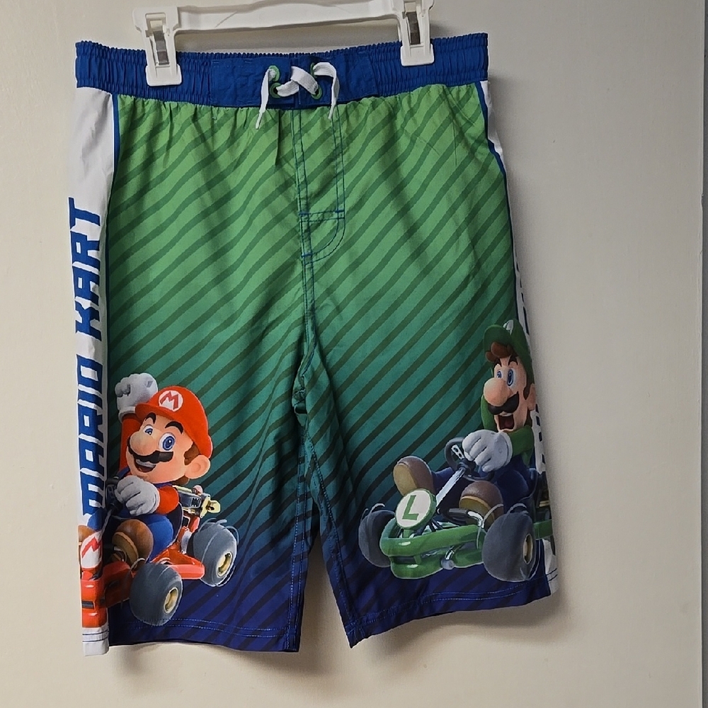 Mario Kart Kids Swim Trunks (Super Mario) Size: Large